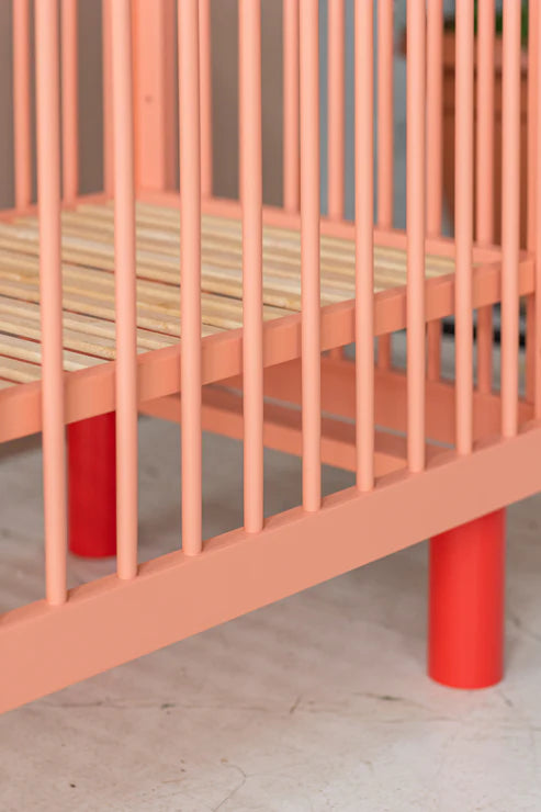 Babybett 'Knox Kollektion' - Pink/Rot *PRE ORDER