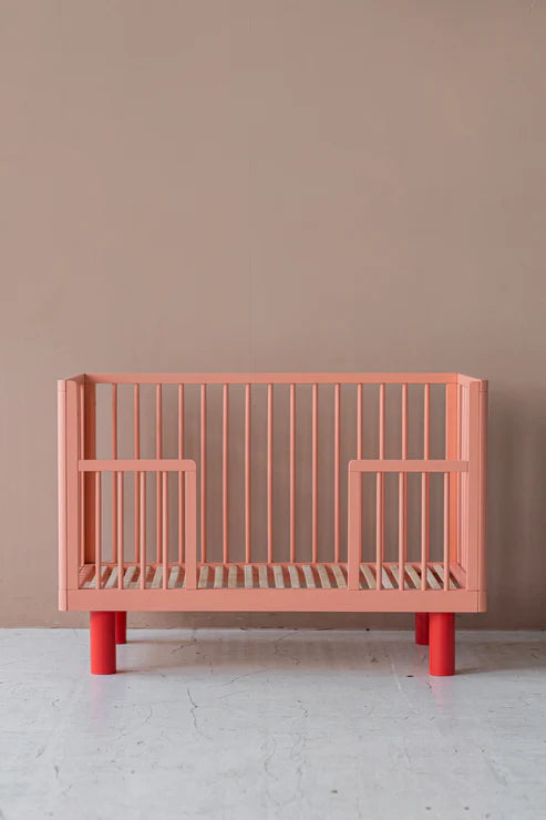 Babybett 'Knox Kollektion' inkl. Umbauset- Pink/Rot