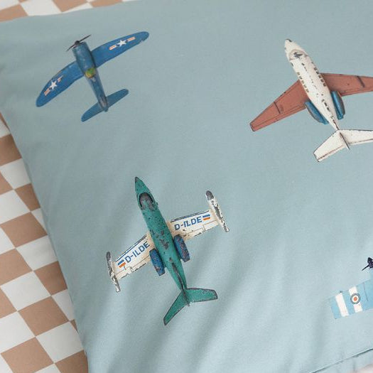 Bettbezug 'Flugzeug' - Blau
