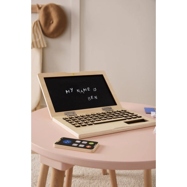 Laptop aus Holz - Kids Hub