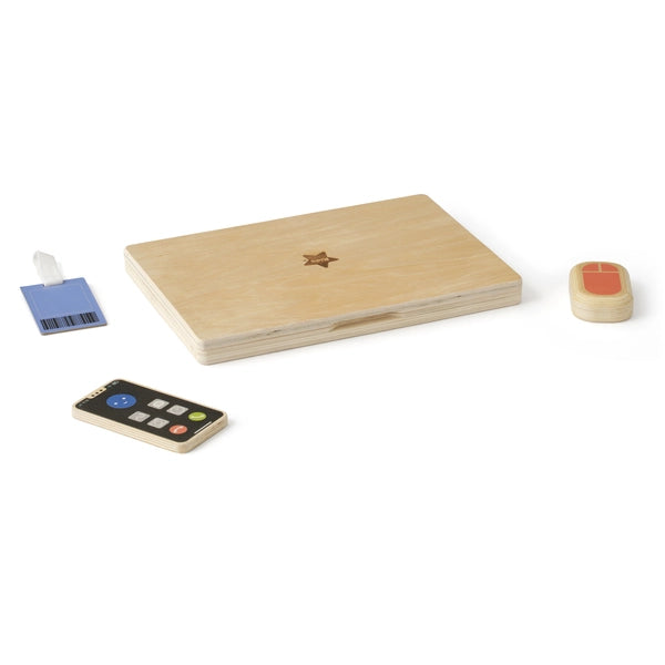 Laptop aus Holz - Kids Hub