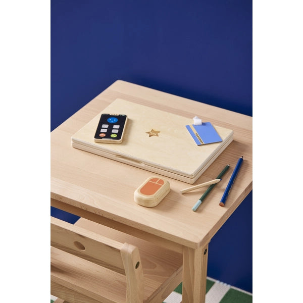 Laptop aus Holz - Kids Hub