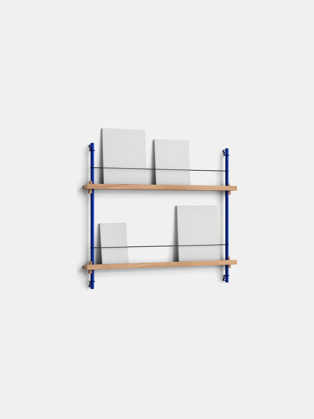 Magazine Shelving – MS.65.1 / Oak & Blue