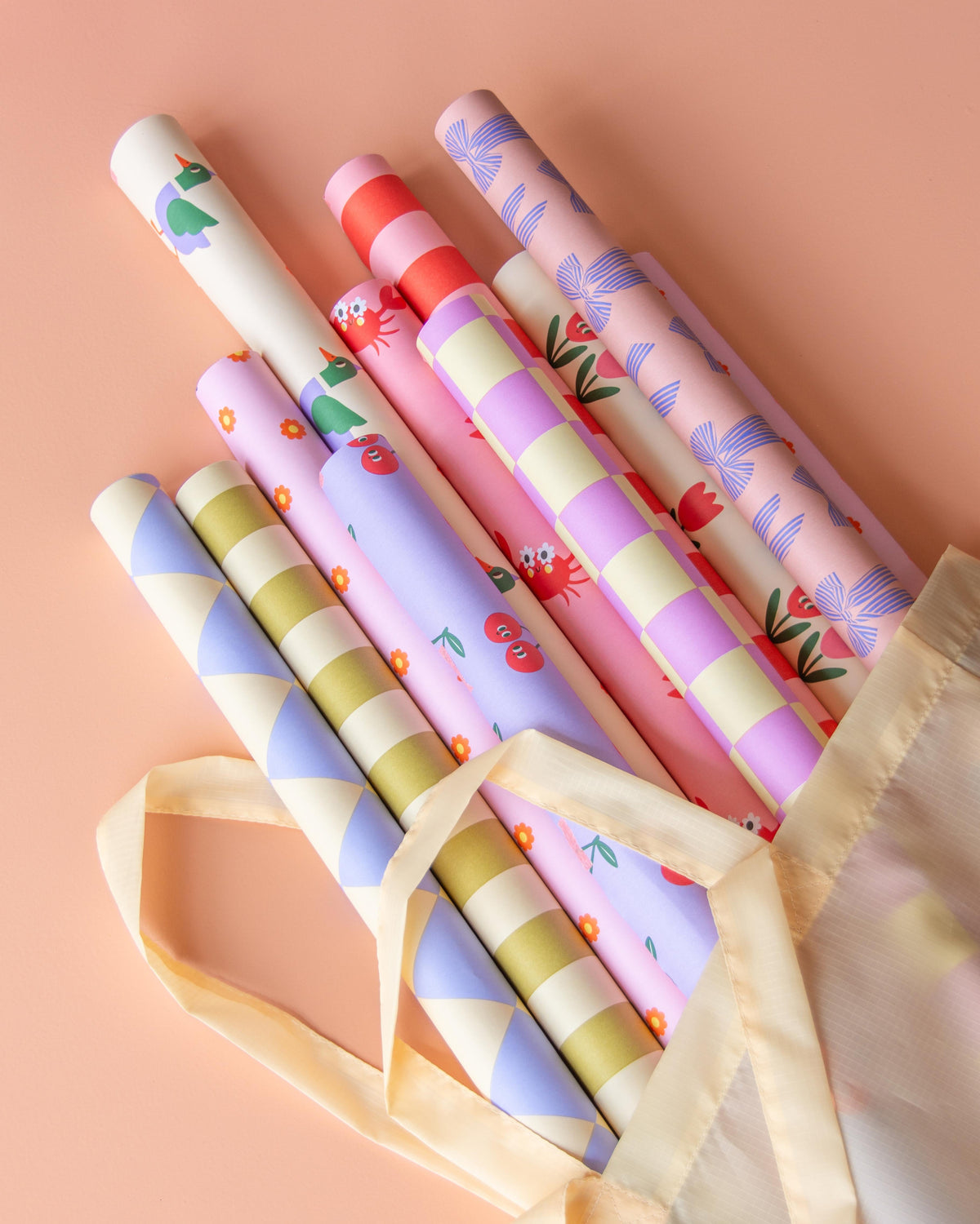 OLE Geschenkpapier - Steifen Vanilla