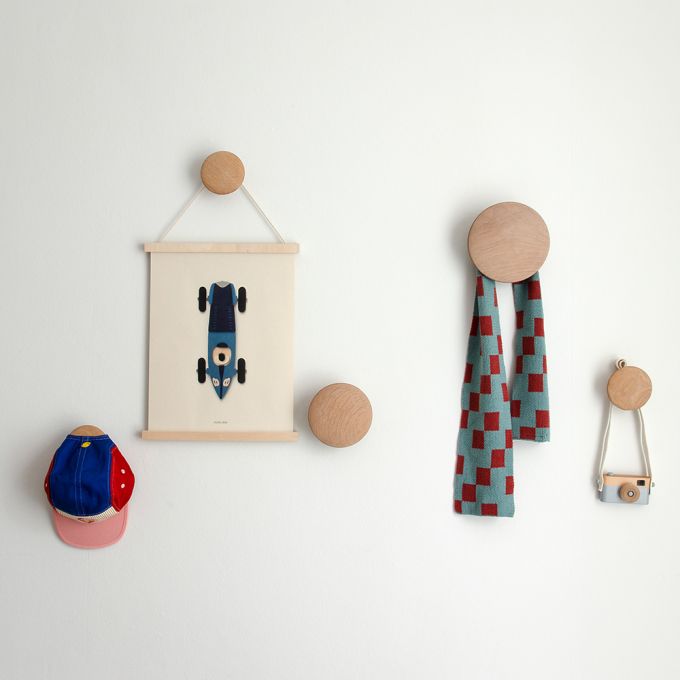 Poster 'Rennwagen' - blau