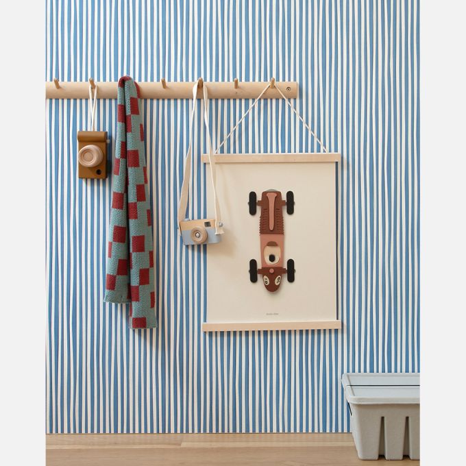 Poster 'Rennwagen' - Braun