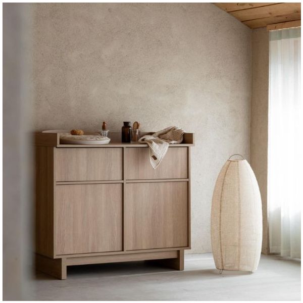 'Kyo' Wickelaufsatz für Sideboard - Honey Ash