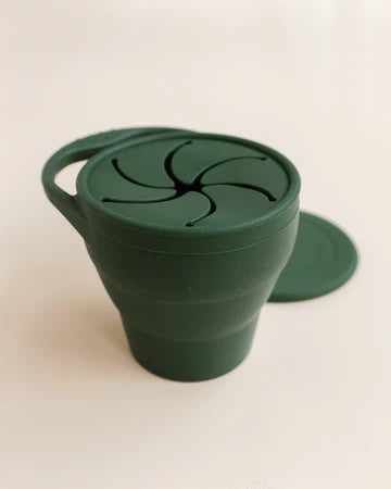 Faltbarer Snack Becher - Dark Green