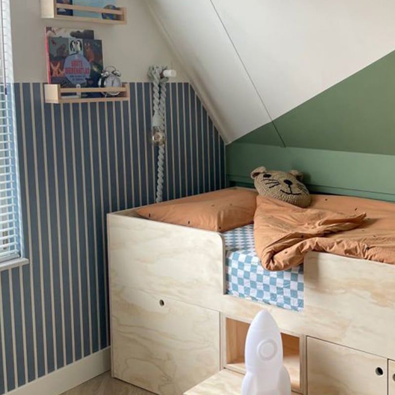 Tapete - 'Ribbon' Stone Blue