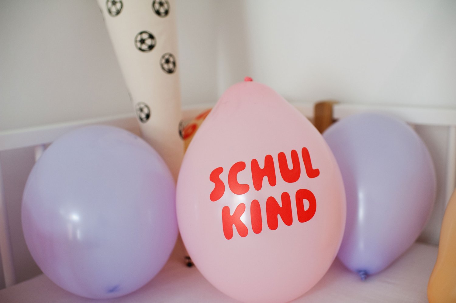 Luftballons - Schulkind Pink