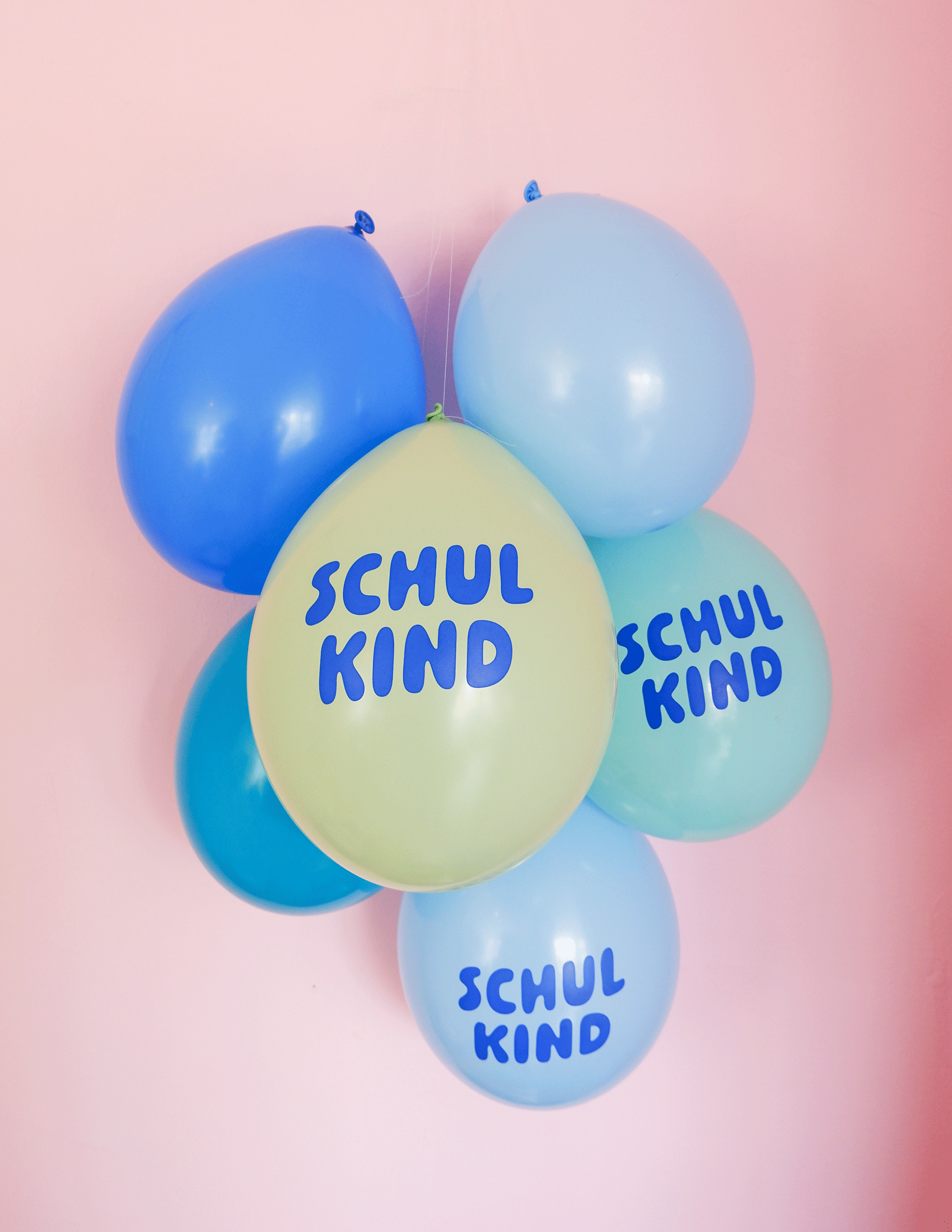 Luftballons - Schulkind blau