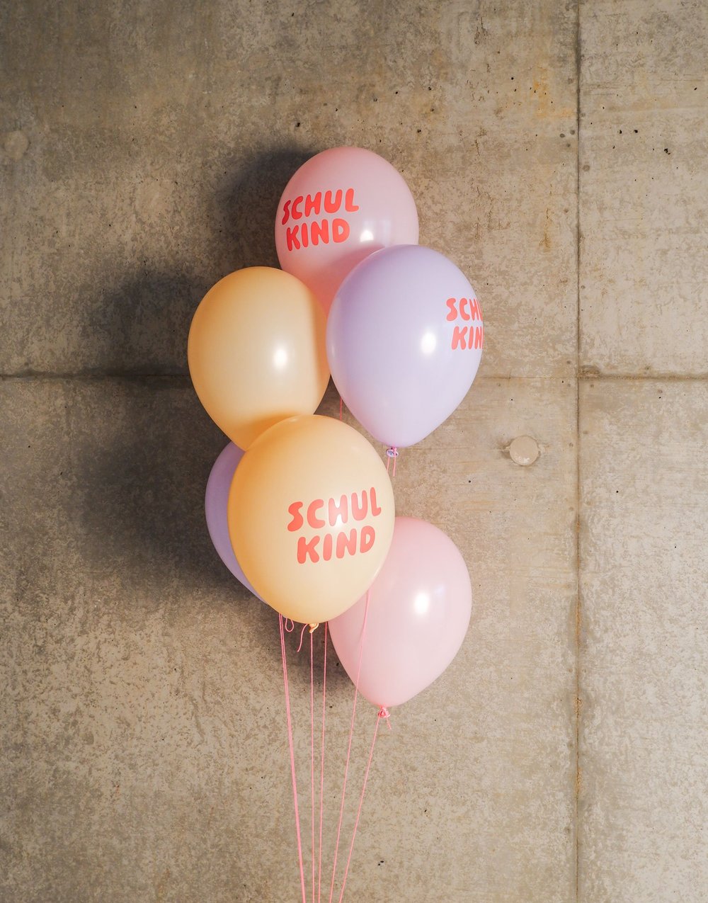 Luftballons - Schulkind Pink